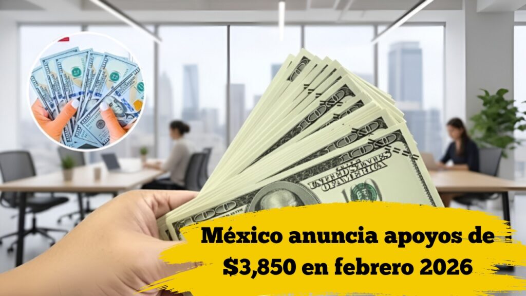 México anuncia apoyos de $3,850 en febrero 2026: requisitos y fechas de pago