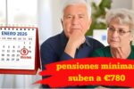 España: pensiones mínimas suben a €780 – consulta el calendario de cobros de enero