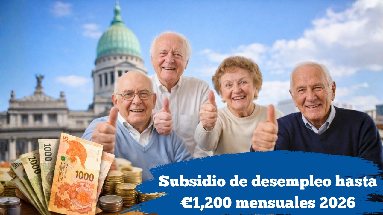 Subsidio de desempleo 2026: hasta €1,200 mensuales, quién lo recibe y cuándo se paga en enero