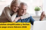 Pensión no contributiva: requisitos simplificados y fechas de pago enero-febrero 2026