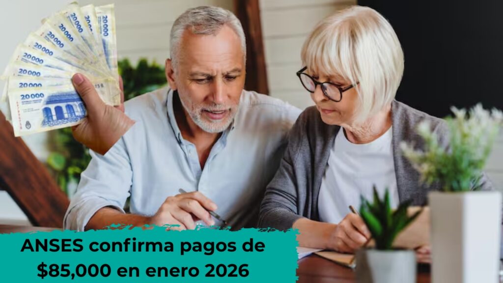 ANSES confirma pagos de $85,000 en enero 2026: quién cobra la pensión y cómo inscribirse