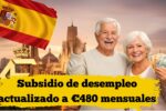 España: Subsidio de desempleo actualizado a €480 mensuales – quién lo recibe y cuándo se paga en enero 2026