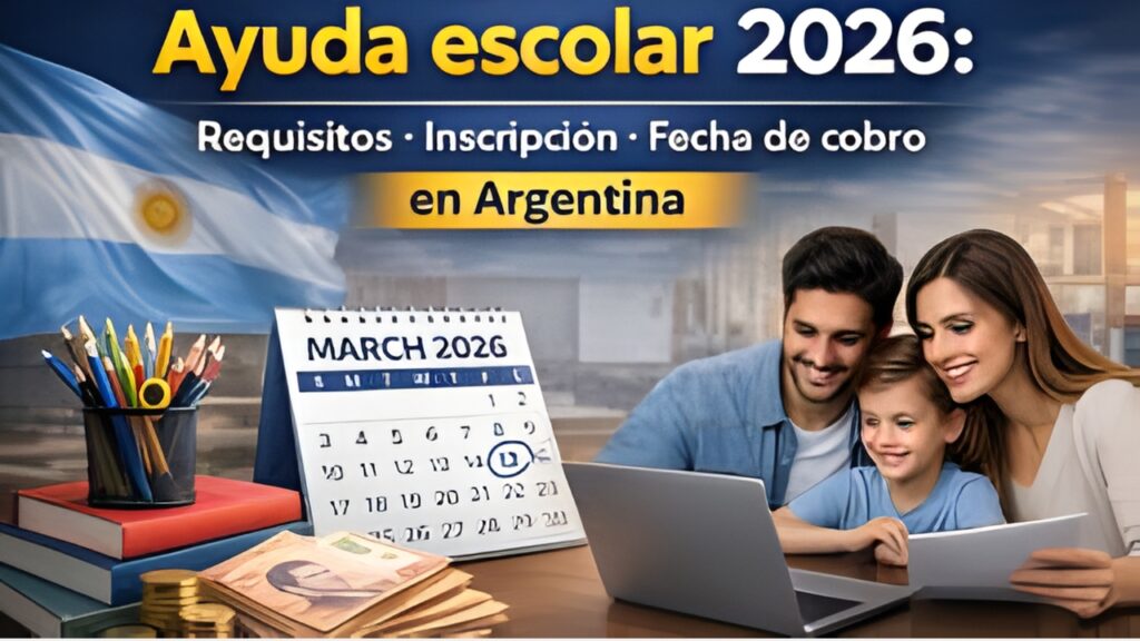 Ayuda escolar 2026 en Argentina: requisitos, inscripción online y fechas de pago confirmadas