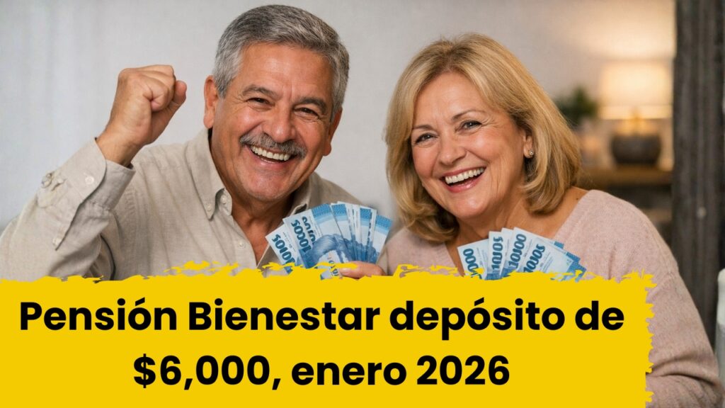 Pensión Bienestar enero 2026: depósito de $6,000, cómo registrarse y fechas clave